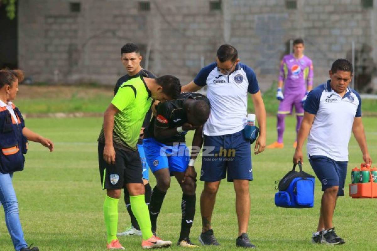 Dramáticas imágenes: El fútbol vuelve a golpear a Rubilio Castillo