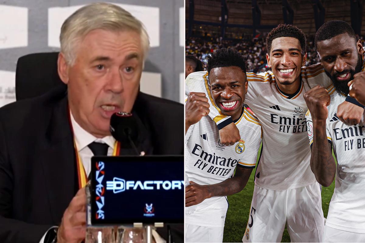 Ancelotti reprende a Vinicius y Bellingham: “Les dije que lo del tacón no me gusta, no era necesario”
