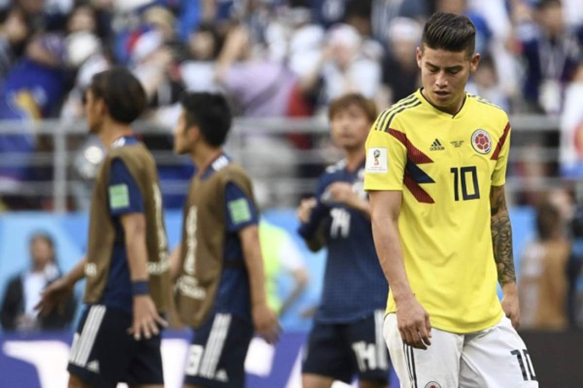 NO VISTE EN TV: El festejo de los japoneses y las caras tristes de los jugadores de Colombia