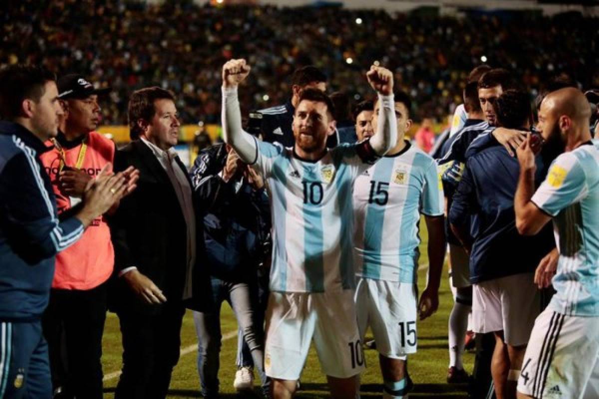 NO SE VIO POR TV: La celebración de Messi; el lamento guaraní y las lágrimas chilenas