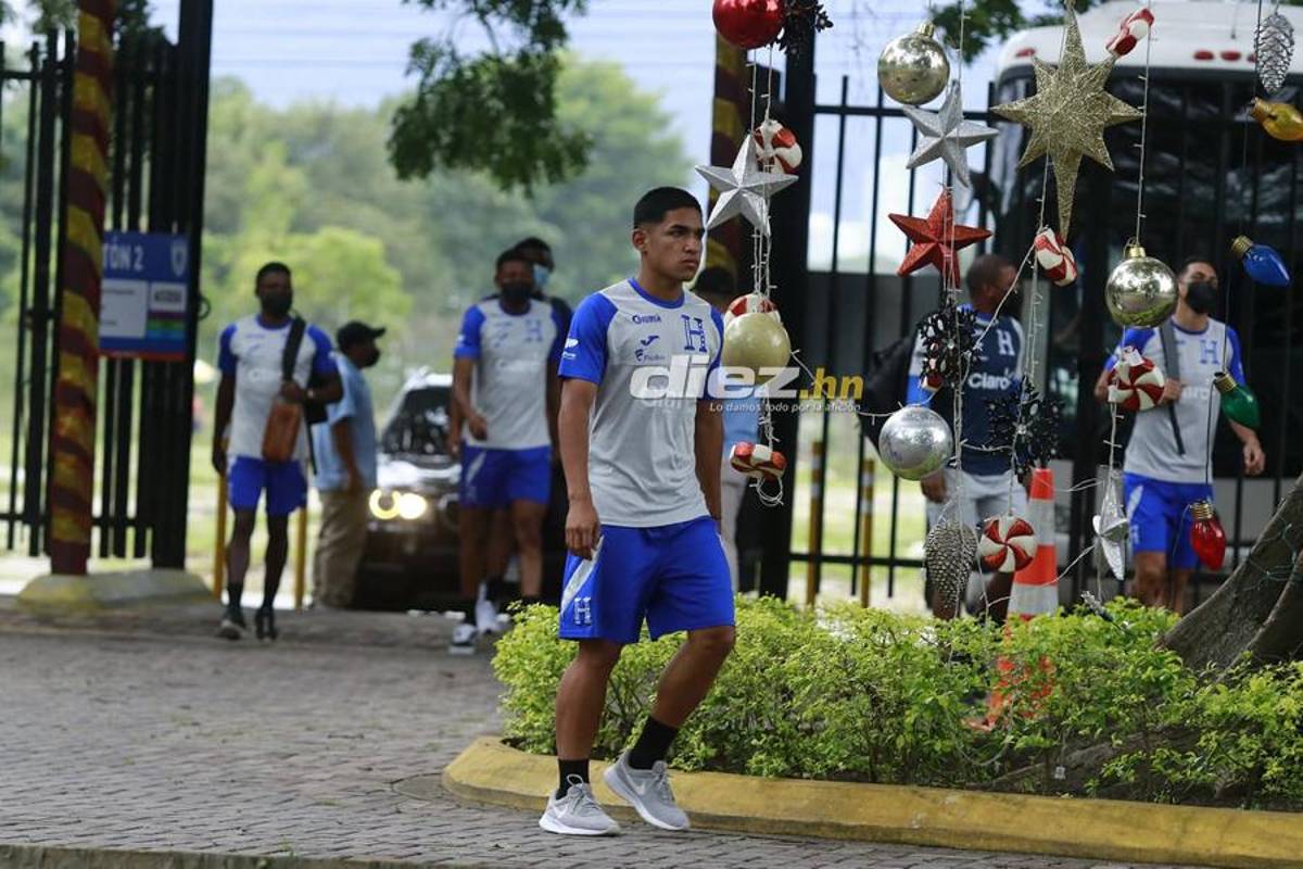 ¡Dos novedades y lluvia! Las postales del segundo entreno de la Selección de Honduras de cara al amistoso con Colombia