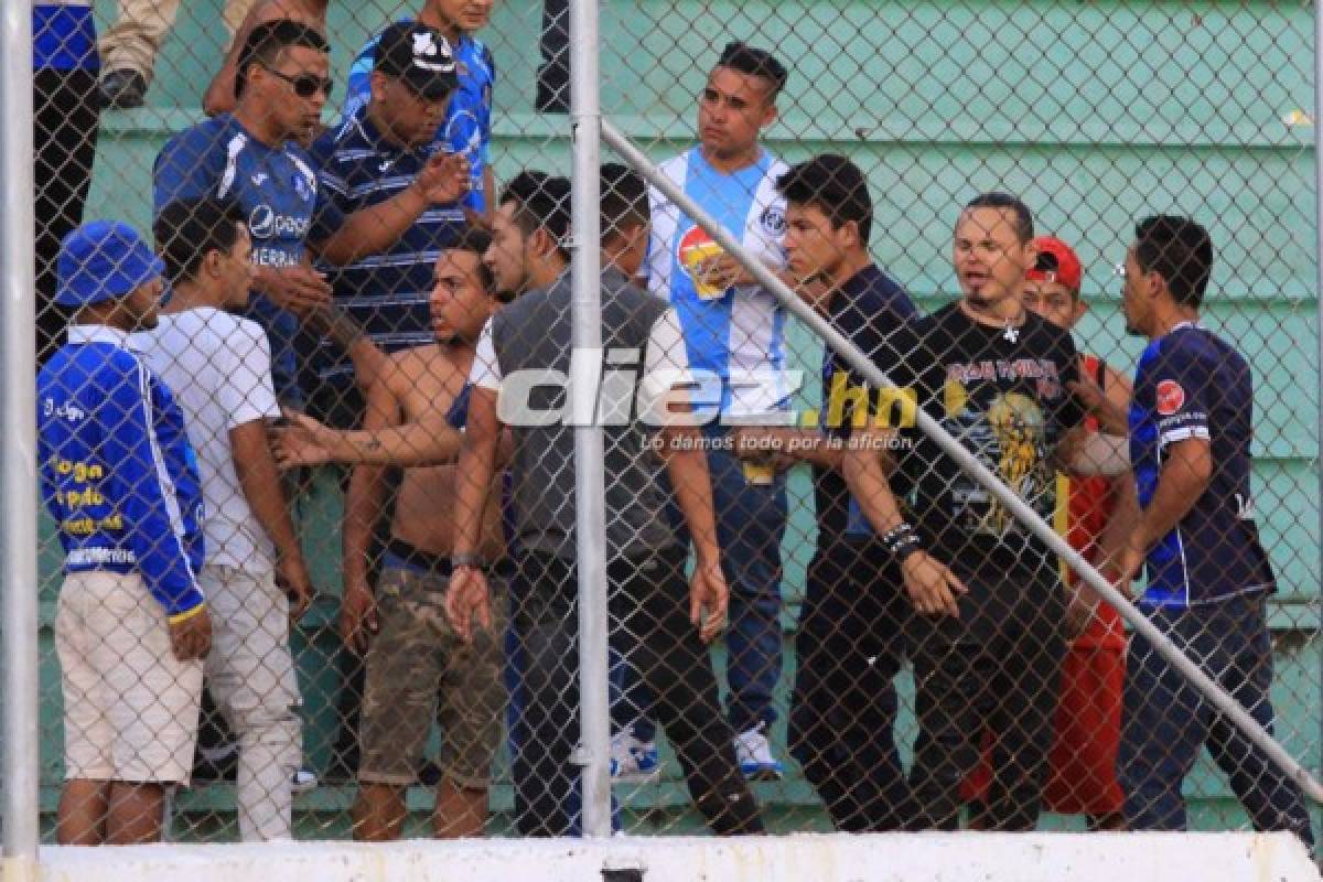 No viste en TV: Pelea en las gradas y la entrada de Bodden a Walter Martínez