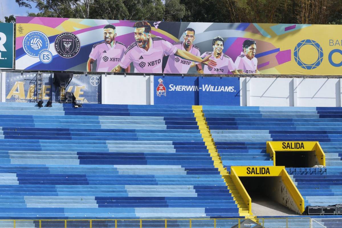 ¡Remodelado y embellecido por Messi! Así luce el Estadio Cuscatlán para la visita del Inter Miami a El Salvador
