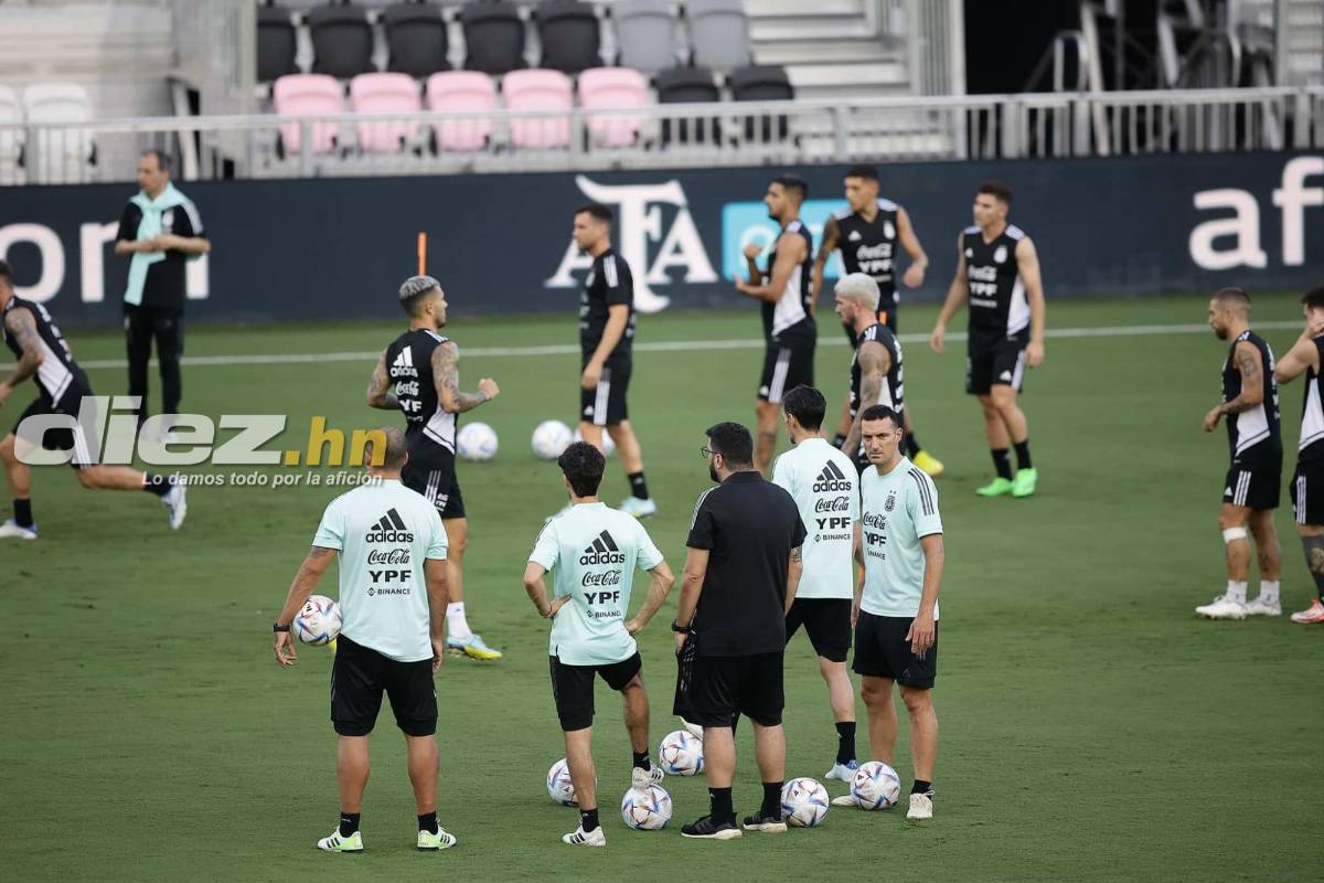 ¿Messi de titular? Así fue el último entrenamiento de Argentina previo al partido ante la Selección de Honduras