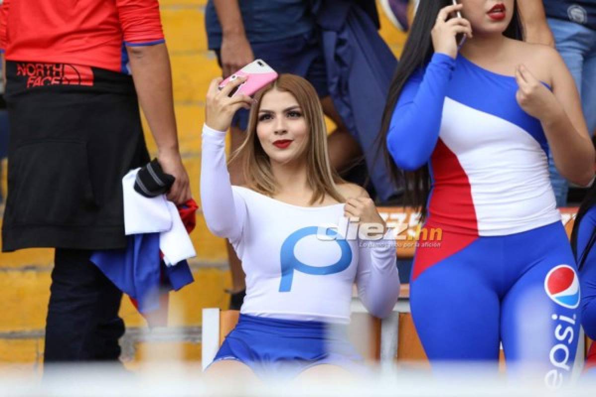 ¡Qué linda final! Las chicas que se robaron las miradas previo al Motagua-Olimpia