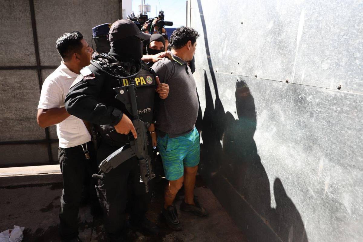 Por tierra y aire: Así fue escoltado el “Pescado” Bonilla hacia los juzgados bajo fuerte dispositivo de seguridad