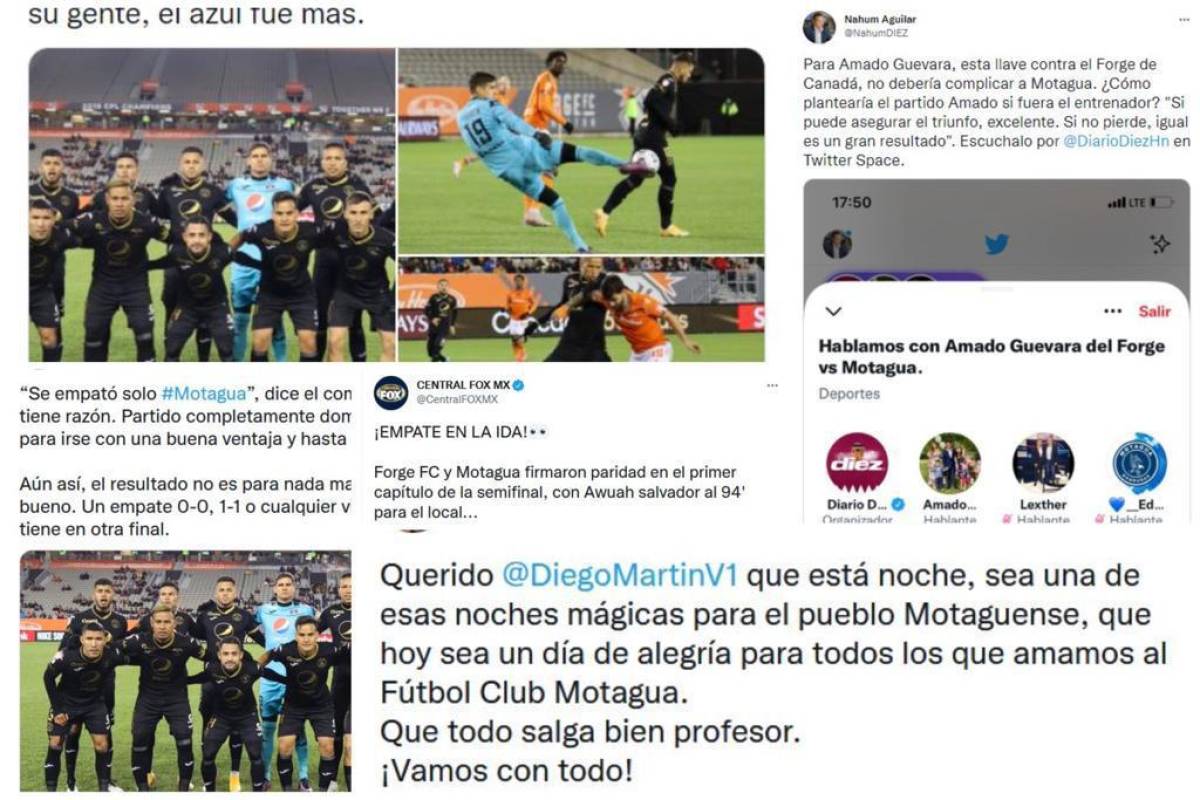 “Se empató solo”: Lo que dicen en redes sobre el empate de Motagua ante Forge FC en la Liga de Concacaf
