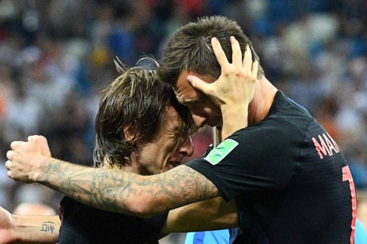 No se vio en TV: El beso a Rakitic, el desahogo de Modric y la eufórica celebración croata