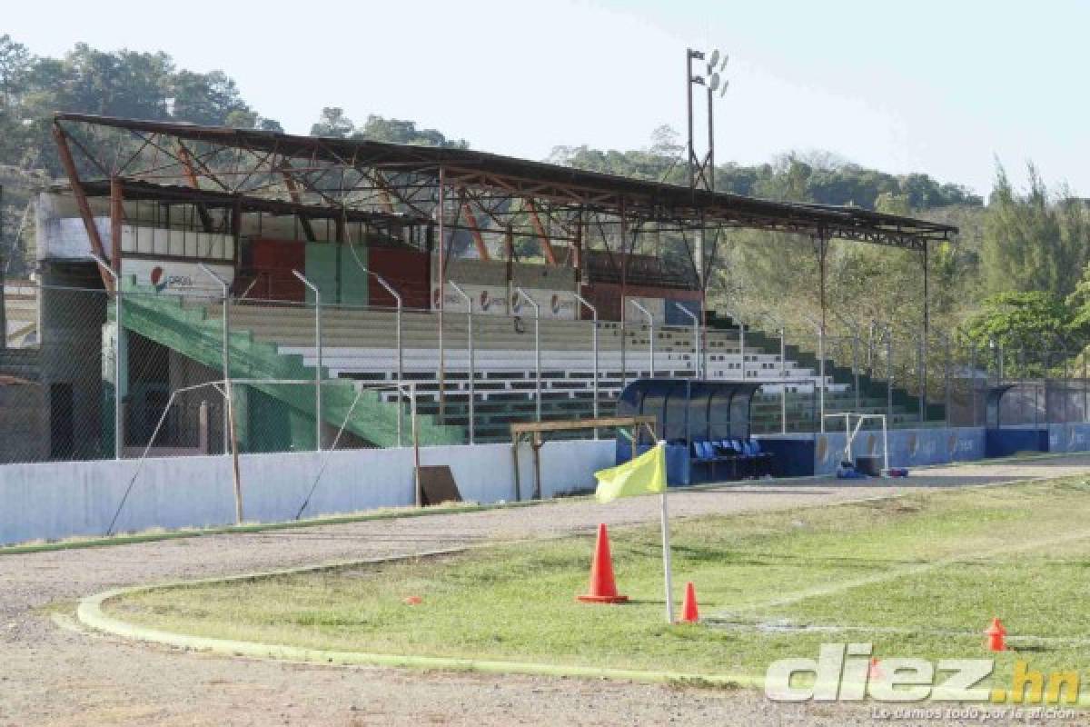 Las condiciones en las que se encuentra el estadio Argelio Sabillón, casa del Real Juventud