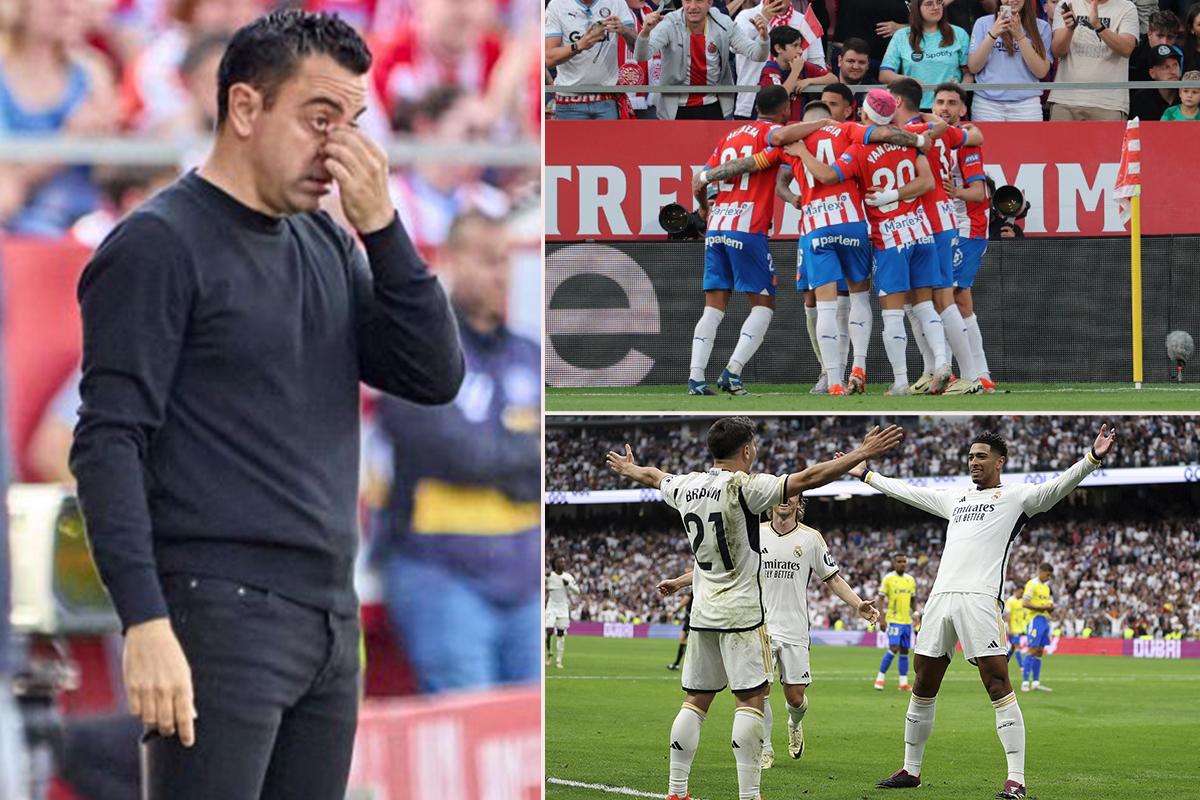 Girona firmó la remontada ante Barcelona... ¡y Real Madrid se proclama campeón de la liga española 2023-24!