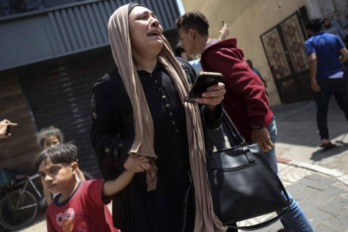 Un infierno: las dolorosas imágenes del bombardeo de Israel en Gaza tras el lanzamiento de cohetes en Jerusalén