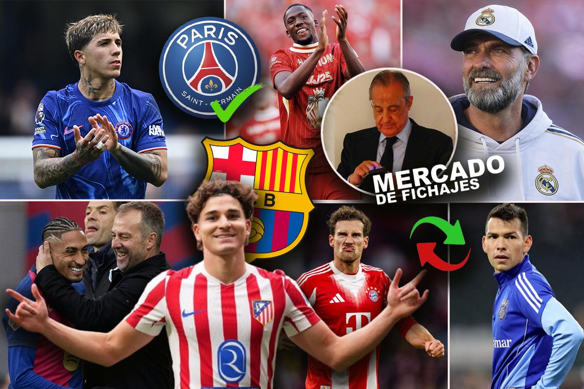 Florentino cambia de planes en el Real Madrid y la oferta de 100 millones del PSG; Barcelona ya sabe cuánto vale Julián Álvarez