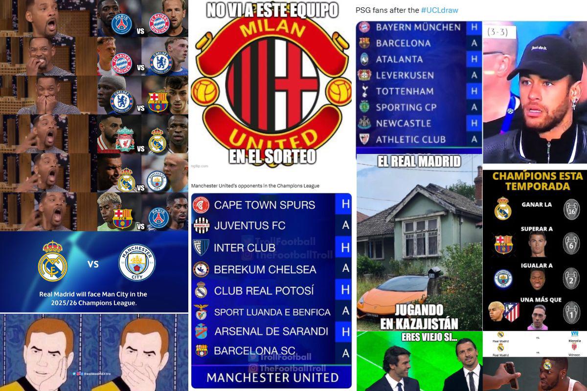 Los memes que dejó el sorteo de la Champions League: se burlan de un gigante que sigue dormido