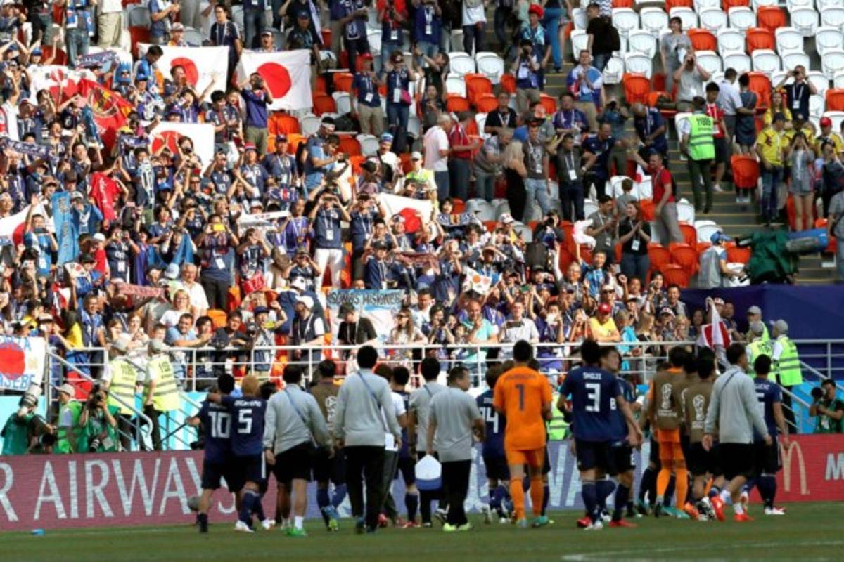 NO VISTE EN TV: El festejo de los japoneses y las caras tristes de los jugadores de Colombia