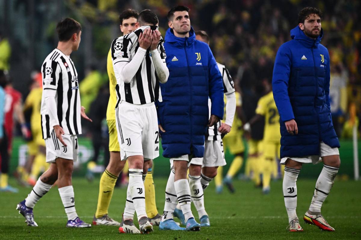 La tristeza en los futbolistas de la Juventus, algunos se fueron con lágrimas tras esta dura eliminación.