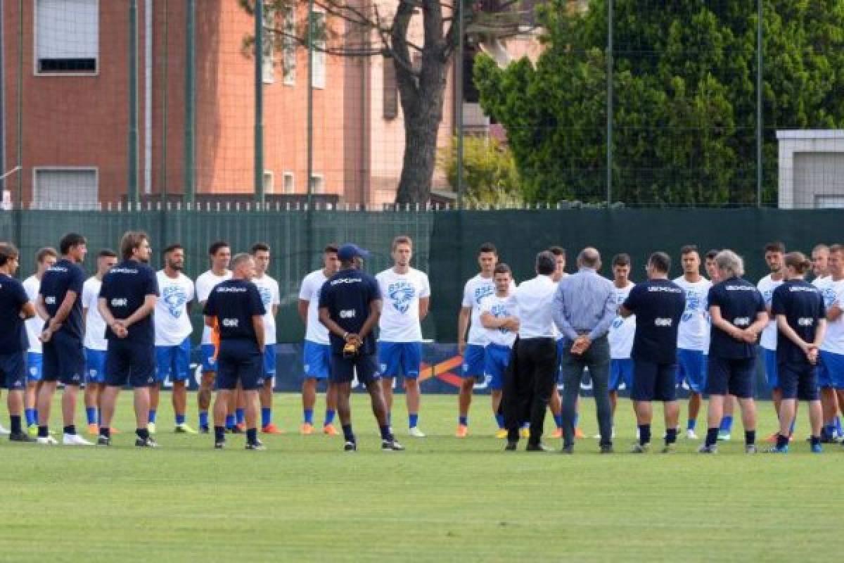 En fotos: Míster David Suazo y su primer entrenamiento con el Brescia de Italia