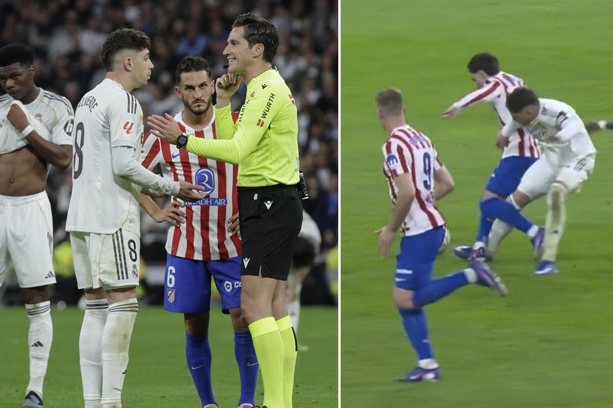 El acta arbitral del Real Madrid-Atlético: la sanción a la que se enfrenta Fede Valverde tras ver la roja
