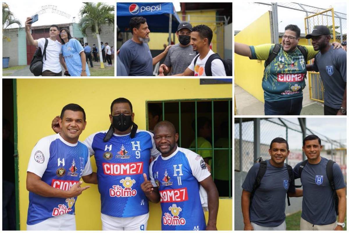 Alegría, reecuentro de viejas glorias y show de fútbol en juego Leyendas de Honduras vs Selección Progreseña