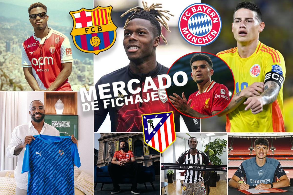 Giro inesperado con Nico Williams y el nuevo '10' del Bayern; sorpresa con Luis Díaz y Atlético tiene su primer fichaje