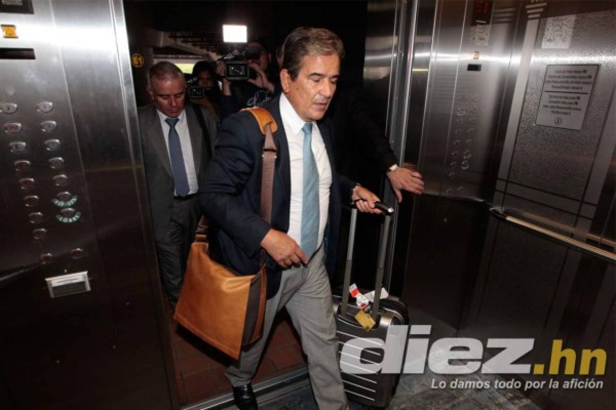 La llegada de Jorge Luis Pinto a Honduras .