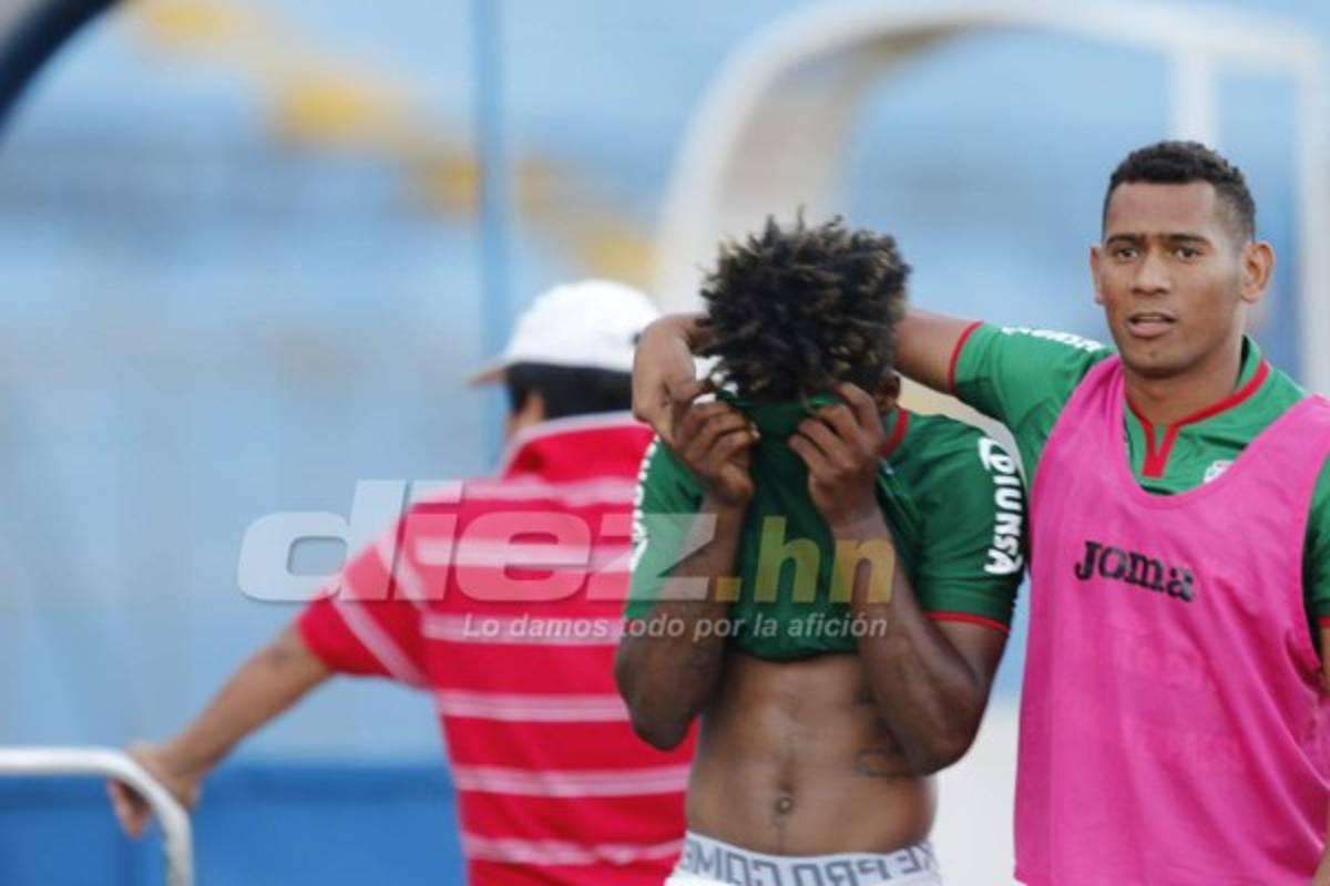 NO VISTE EN TV: Marathón-Real España terminó con zafarrancho y lágrimas