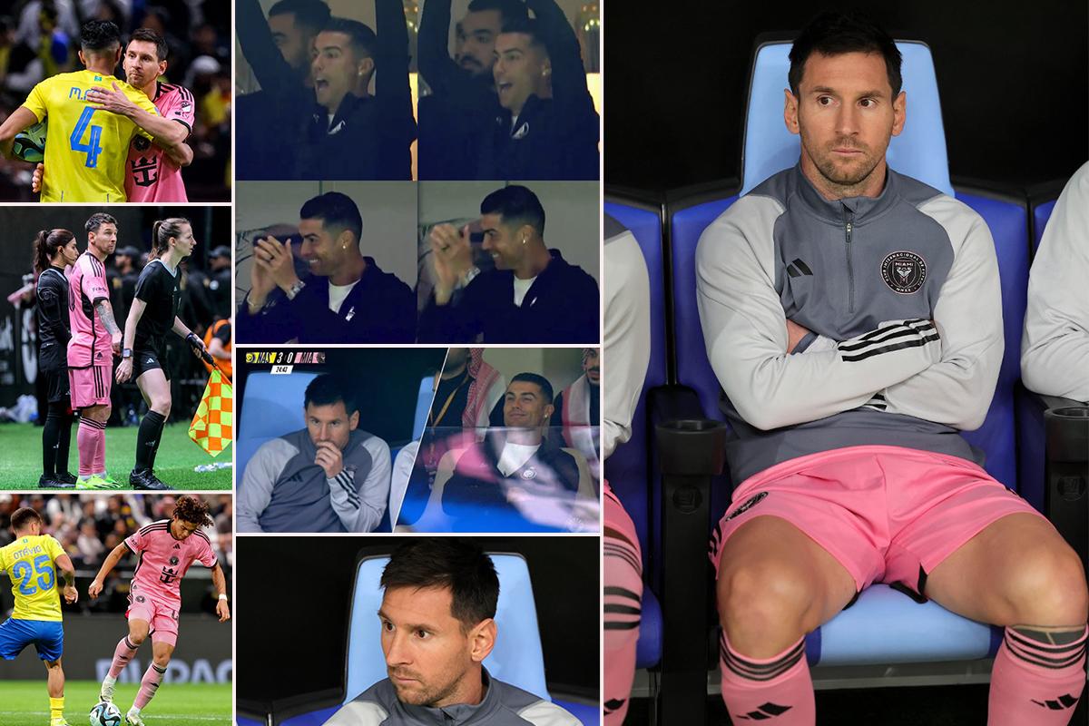 Al Nassr goleó al Inter Miami: la “fiesta” de Cristiano Ronaldo en los palcos y la frustración de Messi en la banca
