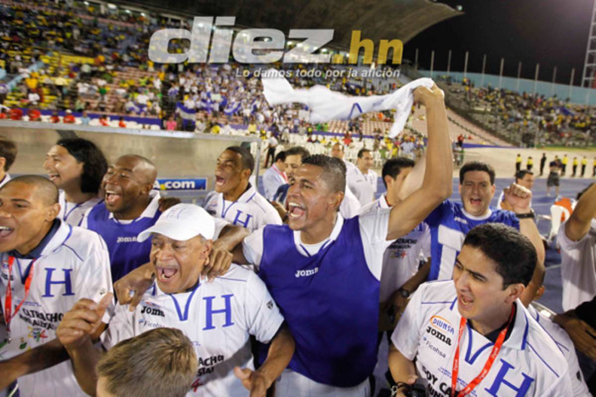 Celebración de los mundialistas