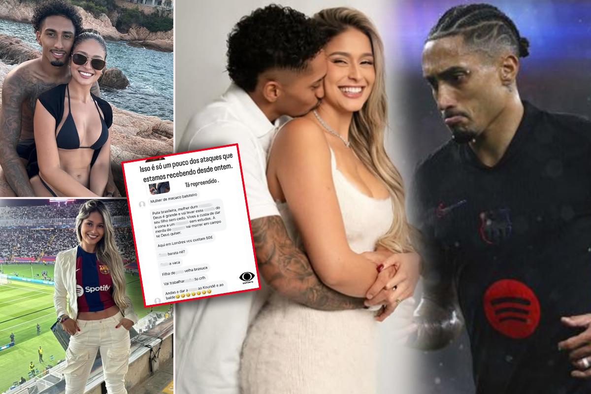 La esposa de Raphinha y los duros ataques tras la remontada del Barça: “Mono; tu hijo es de Koundé”