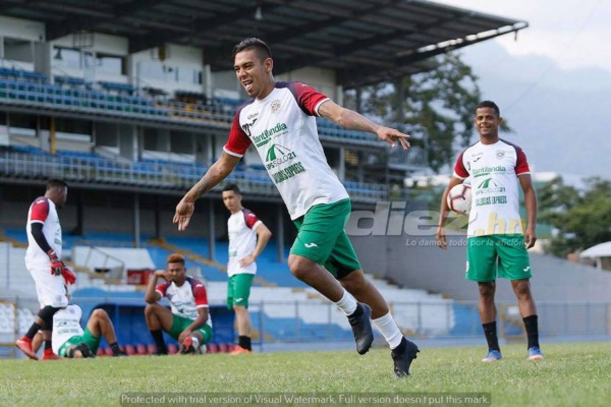 FOTOS: Marathón entrenó hasta cómo celebrar sus goles ante Real España