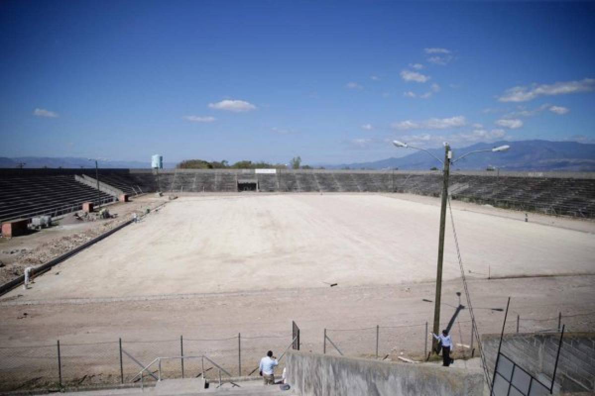 Estadio abandonado Roberto Suazo Córdova en La Paz recibe espectacular remodelación