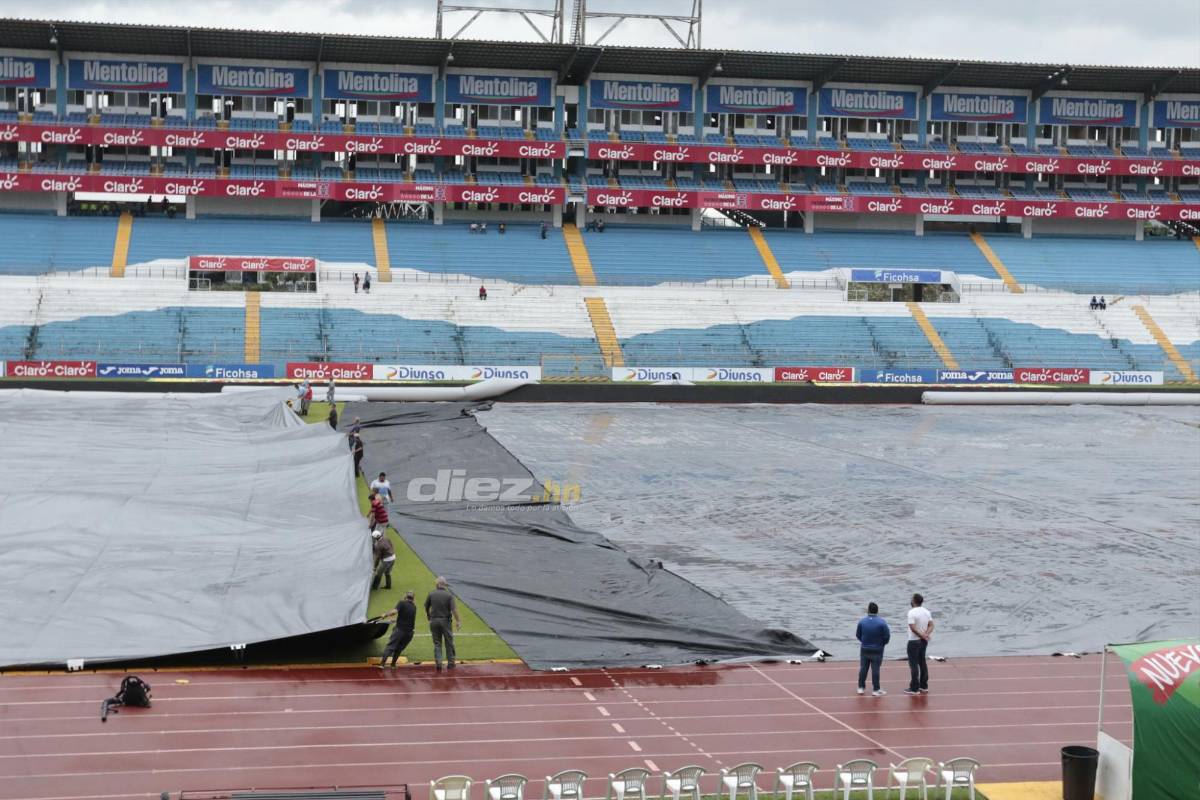 Lluvia, lona, poco público y la llegada de Alphonso Davies: Así se vive el Honduras vs Canadá de la Liga de Naciones