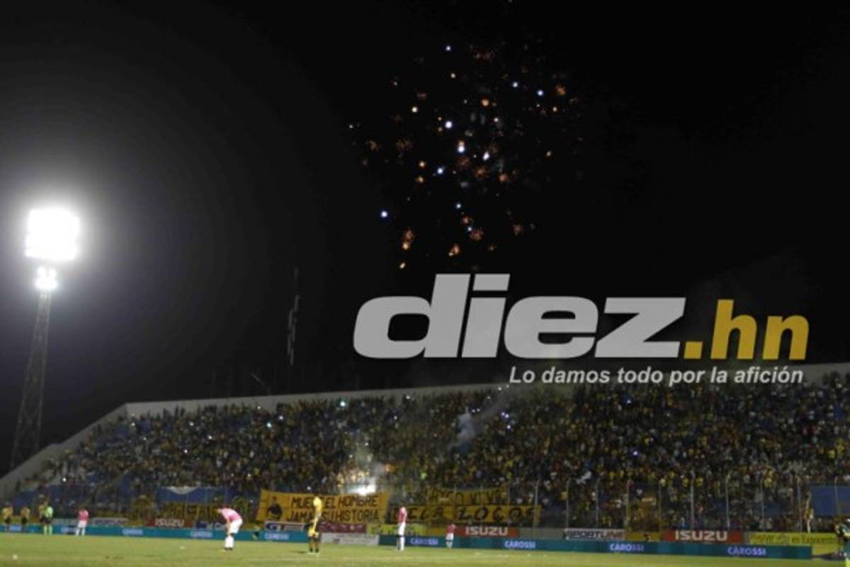 Las imágenes que no viste en televisión del Real España-Olimpia