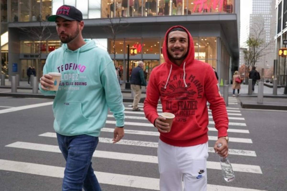 En medio del frío y de compras, Teófimo López arriba a Nueva York para noquear a George Kambosos