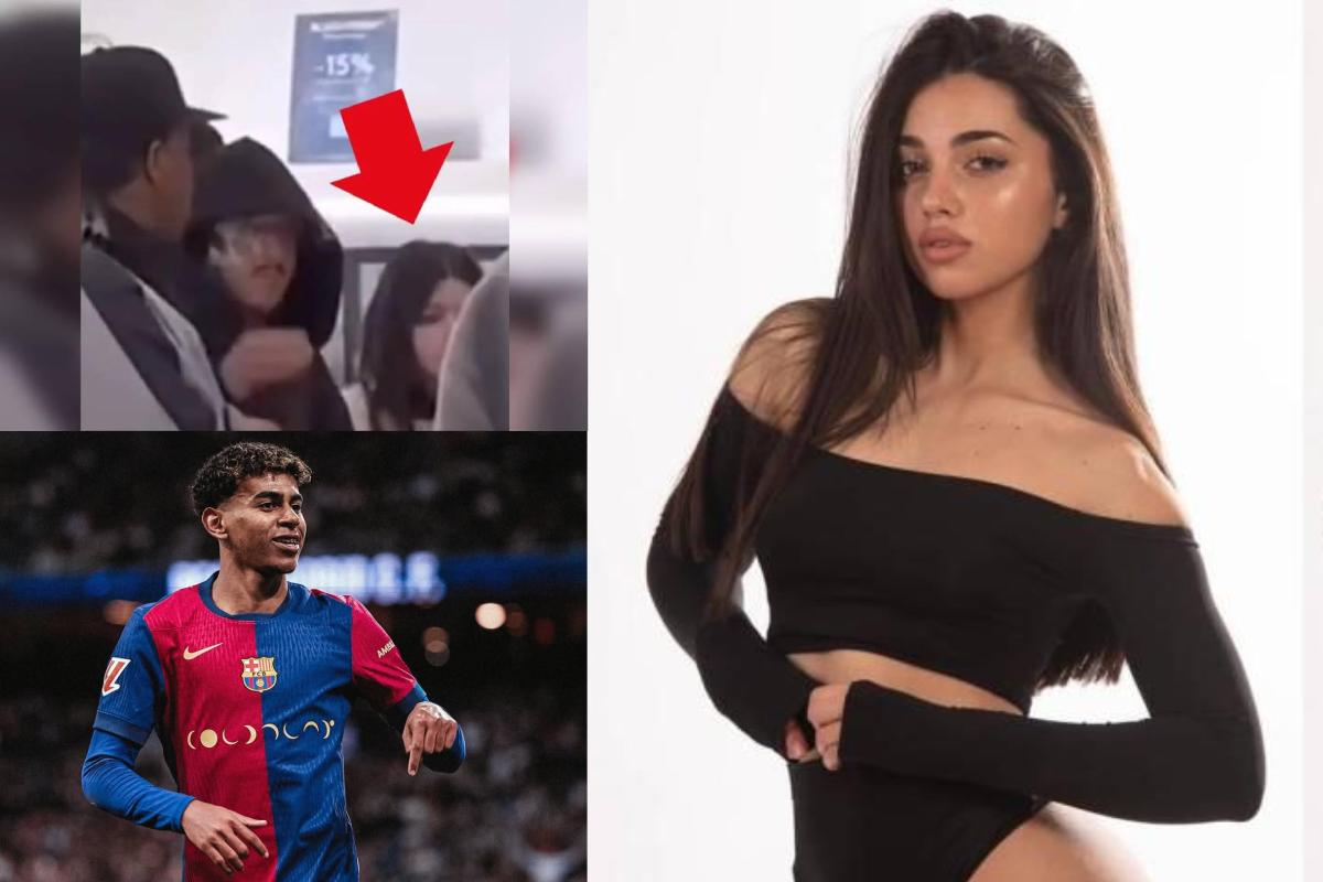 ¿Lamine Yamal se volvió enamorar? Captan a la figura del Barcelona con hermosa modelo en centro comercial
