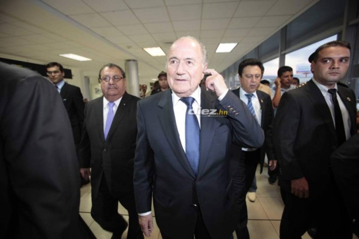 El recorrido que hizo Joseph Blatter, primer presidente de FIFA que visitó Honduras