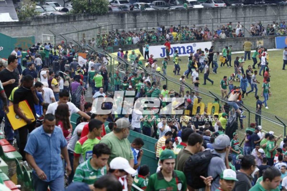 Las imágenes que no viste en TV de incidentes en el Yankel Rosenthal