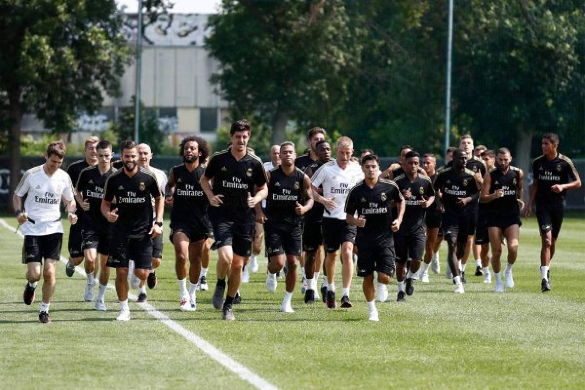 FOTOS: Así ha sido el primer entrenamiento de Hazard con el Real Madrid