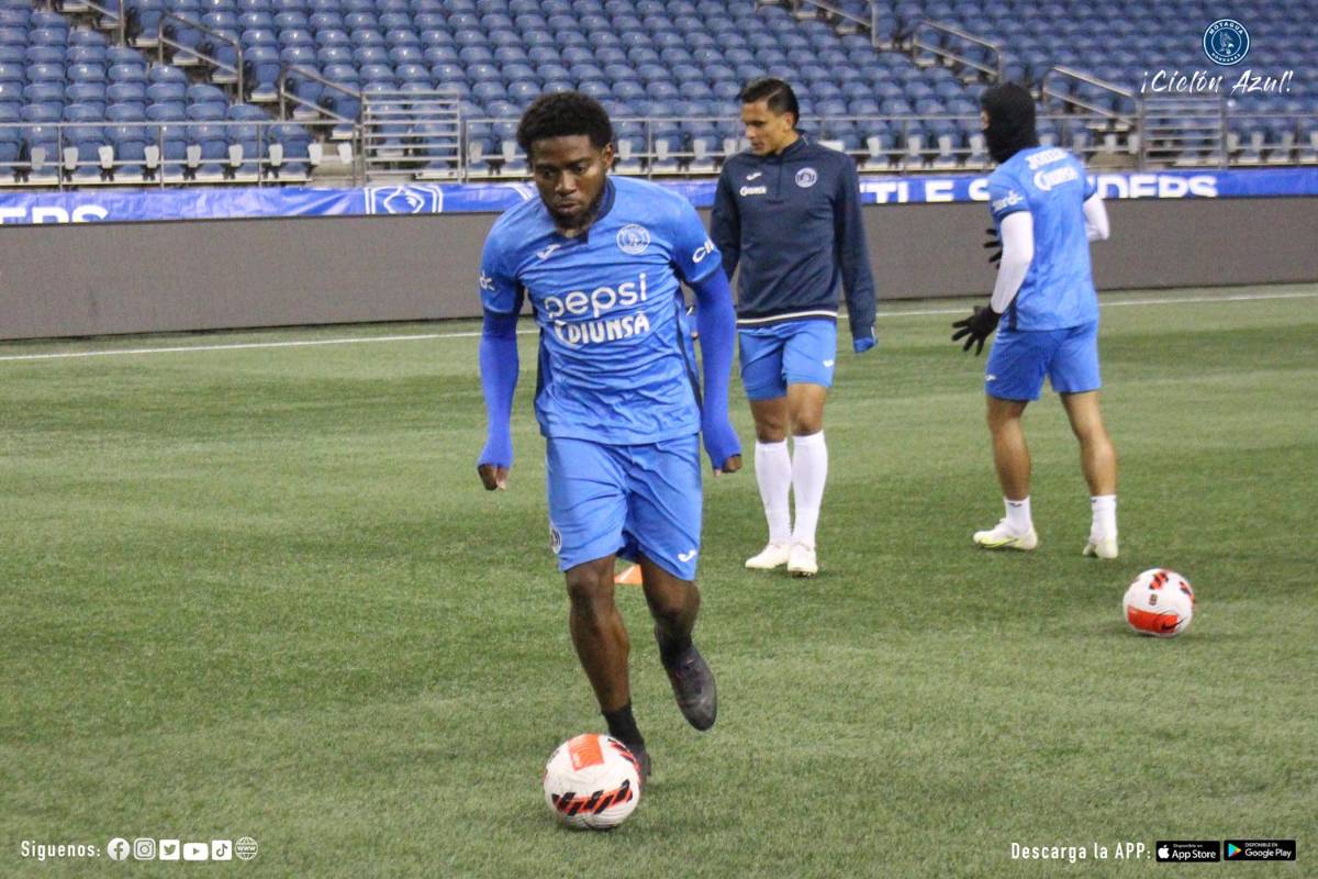 ¡Arropados por el frío! Así entrenó Motagua en el helado Seattle en la previa de la vuelta por la Conchampions