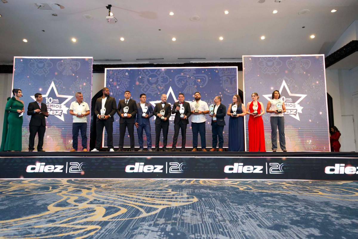 Premios Diez fue una locura: estos son los atletas hondureños que ganaron en la categoría 10 de DIEZ