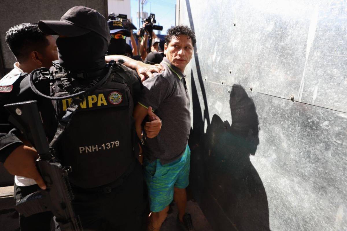 Por tierra y aire: Así fue escoltado el “Pescado” Bonilla hacia los juzgados bajo fuerte dispositivo de seguridad