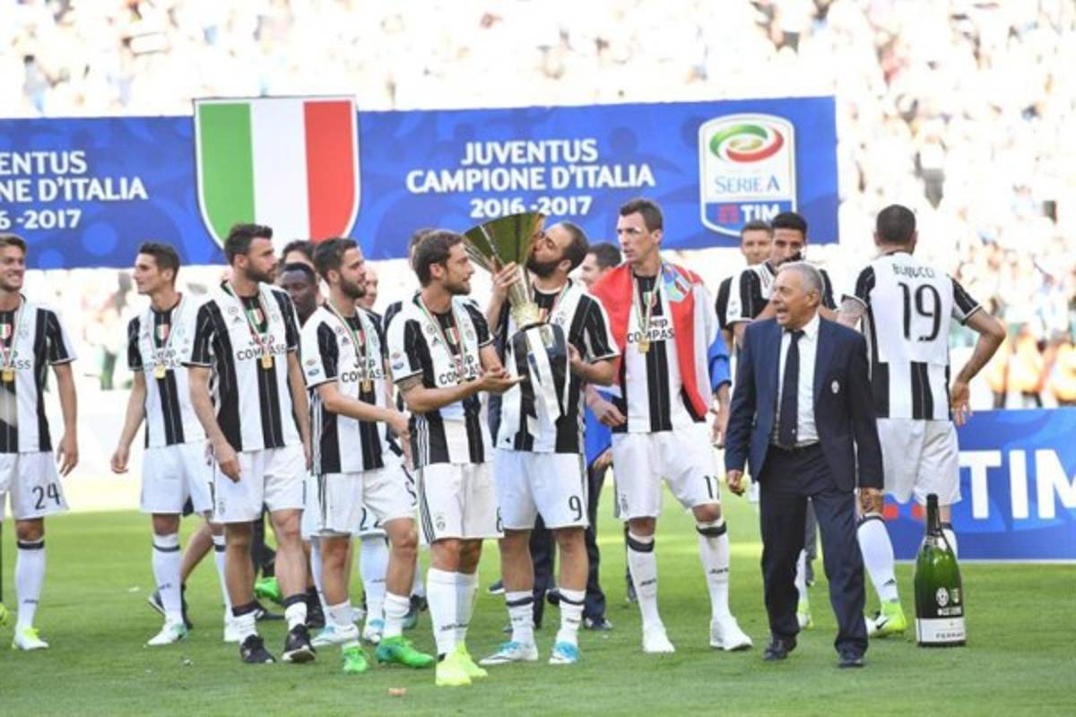 Así fue el espectacular festejo de la Juventus por su título en Italia