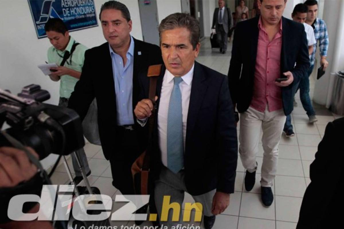 La llegada de Jorge Luis Pinto a Honduras .