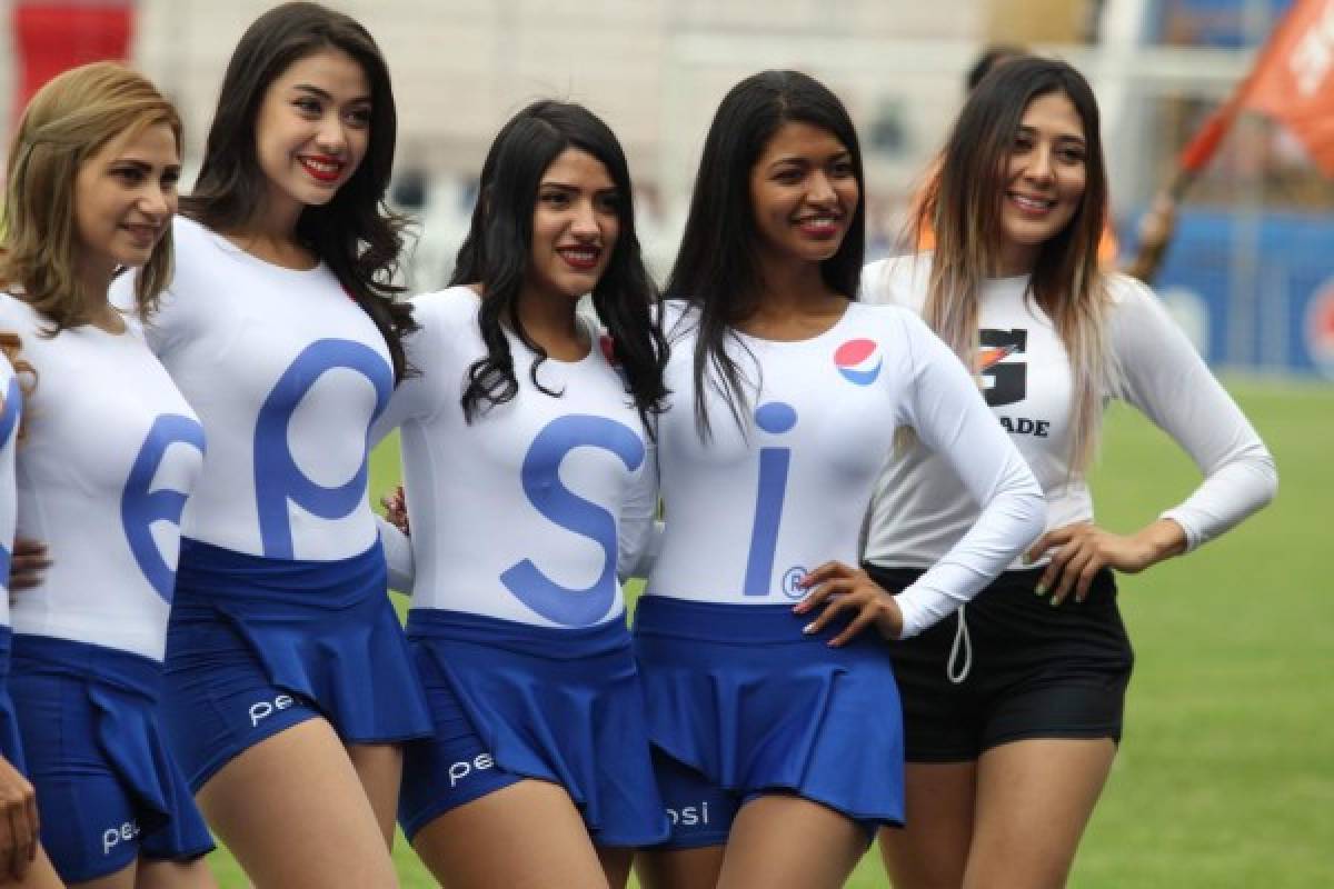 FOTOS: La belleza que impactó en la gran final entre Motagua y Marathón