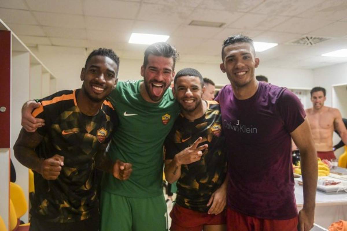 El íntimo festejo de la Roma tras echar al Barcelona de Champions League