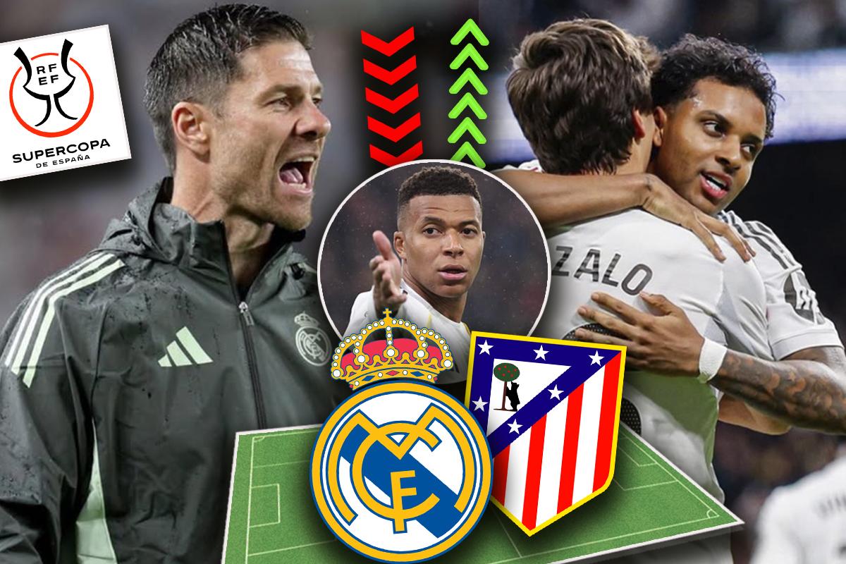 Xabi Alonso quiere revancha: la alineación del Real Madrid ante el Atlético en la Supercopa de España