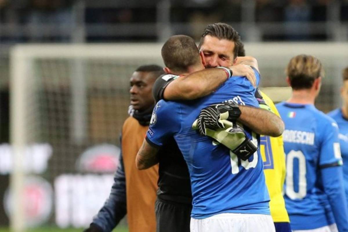 Las desgarradoras imágenes de Italia y Buffon y la negativa de De Rossi para jugar