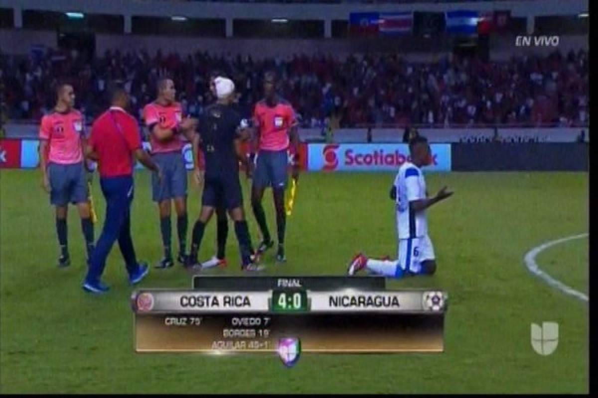 ¡Las dos caras de la victoria! Las imágenes que dejó el Costa Rica-Nicaragua