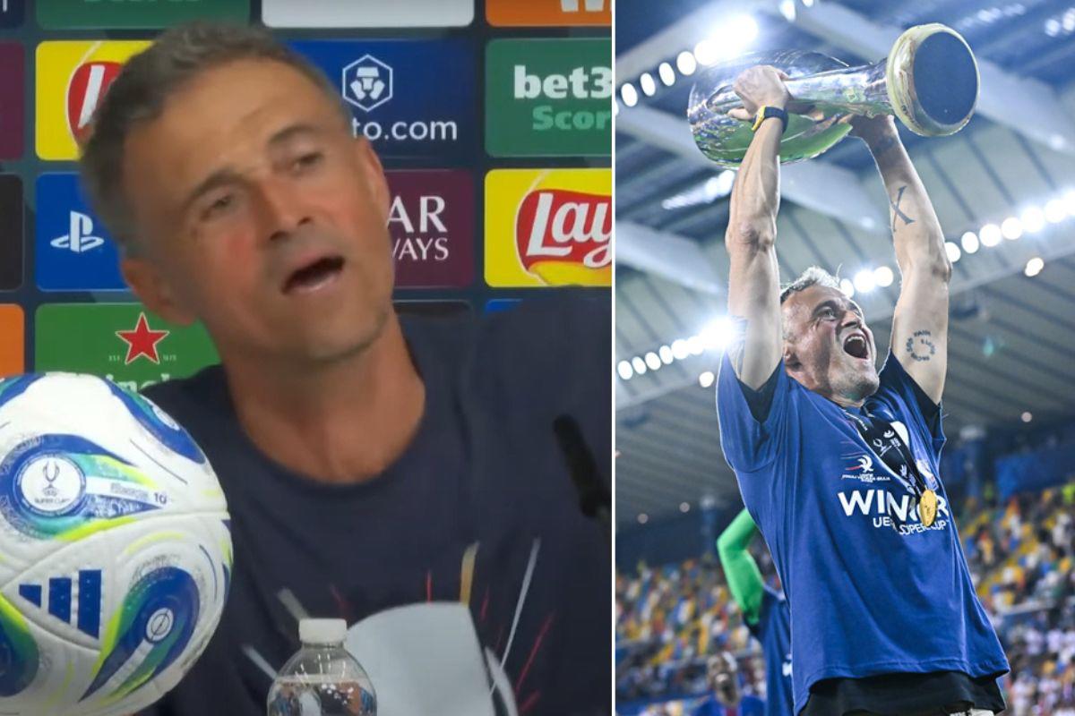 Luis Enrique explica por qué su PSG no merecía ganar la Supercopa ante Tottenham: Para ser honestos...