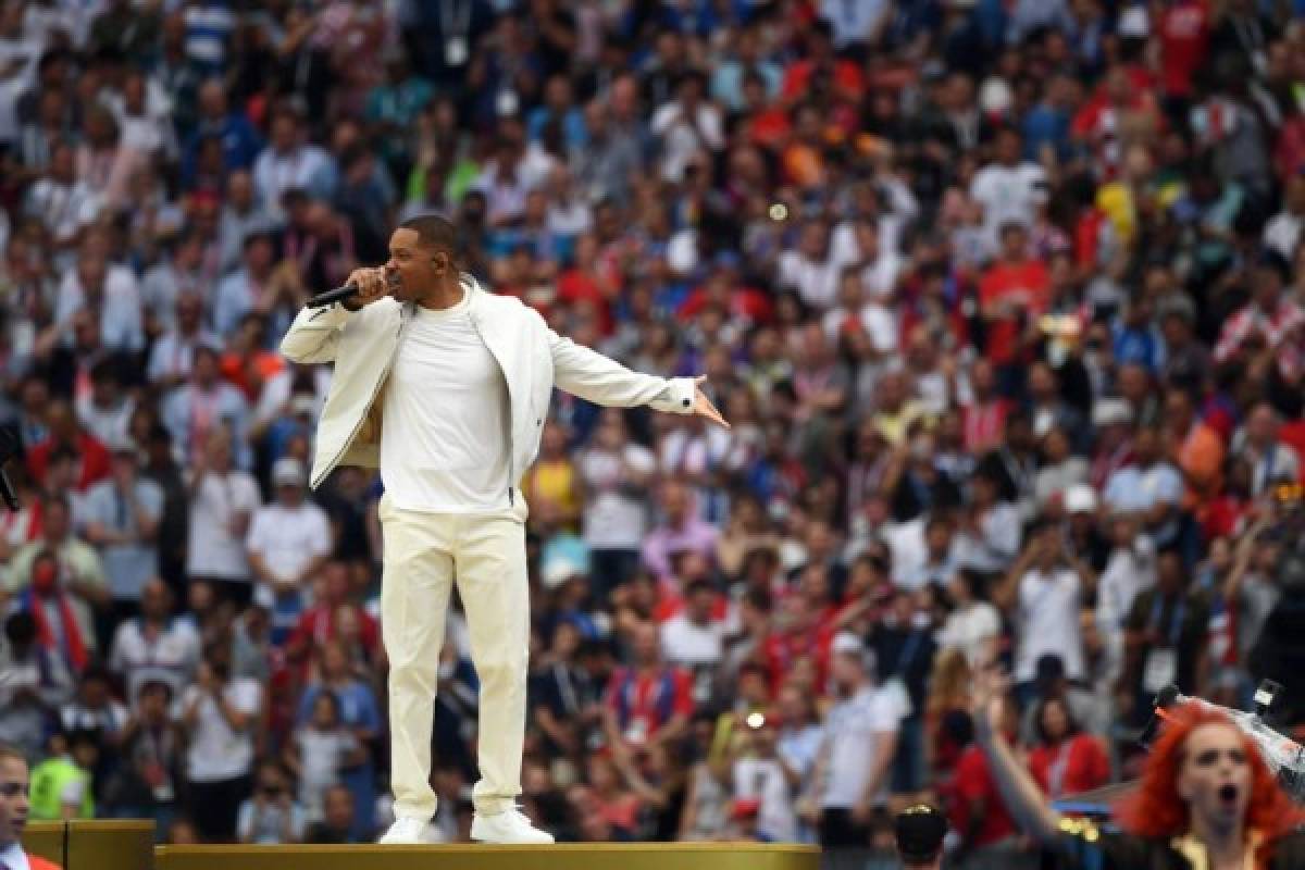 Nicky Jam, Will Smith y Ronaldinho se roban el show en final del Mundial Rusia 2018