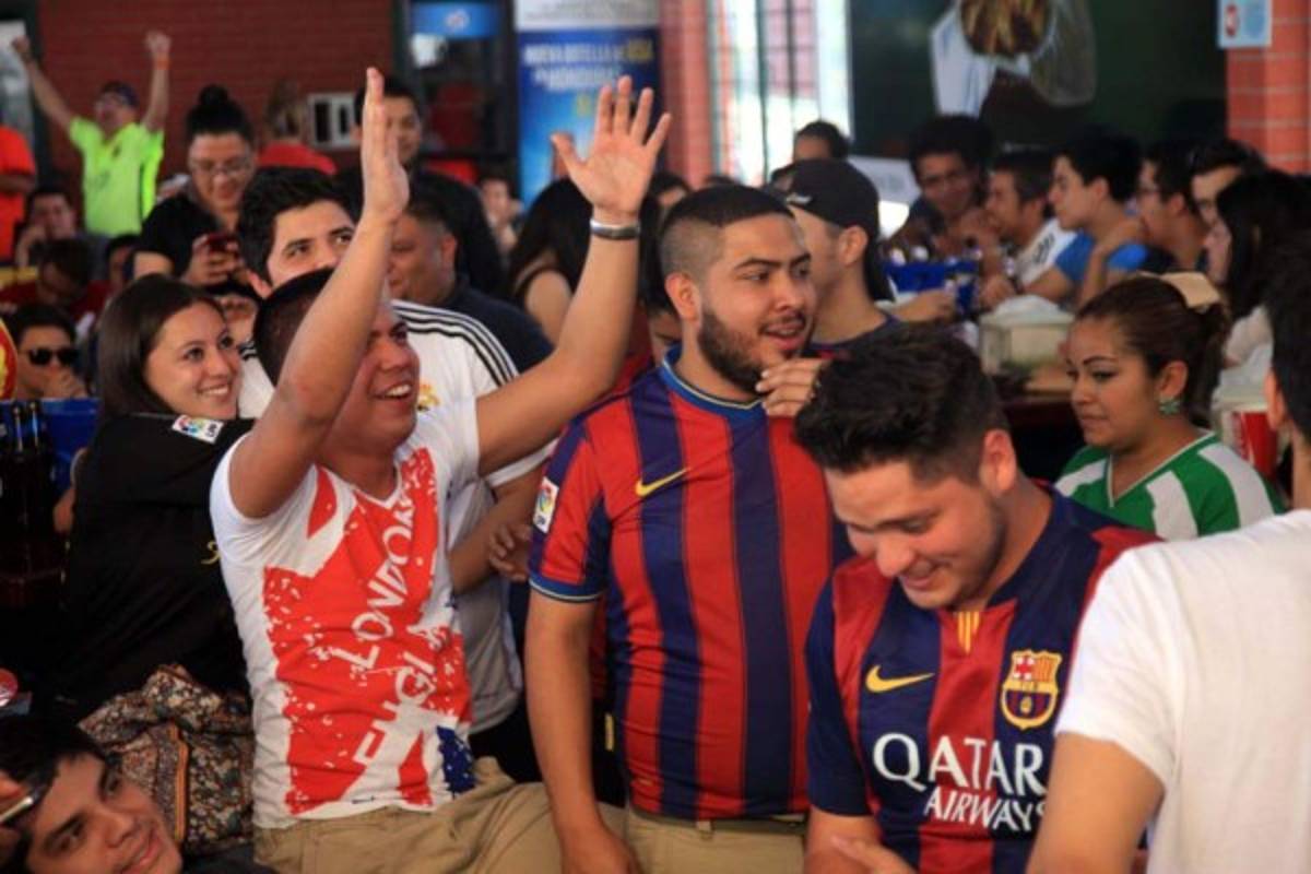 Ambientazo en Honduras con el clásico Barcelona-Real Madrid